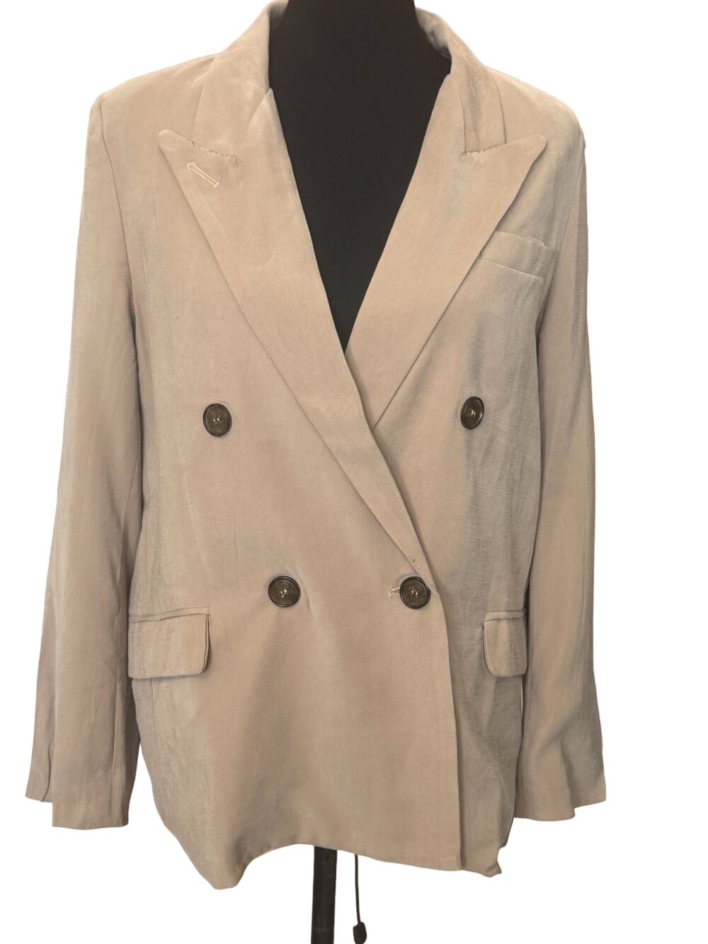 New ~ OLIVACEOUS ~ Double Breasted Blazer Jacket Size S SPRING